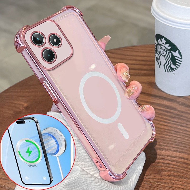 ปลอก realme C53 5g 2023 realme c51 realme note 50 5g 2023 เคสโทรศัพท์เคสนิ่มซิลิโคนกันกระแทกดีไซน์ใหม่หรูหราโปร่งใสสี่มุมเคสป้องกัน SJBSWX01 - รูปที่ 2