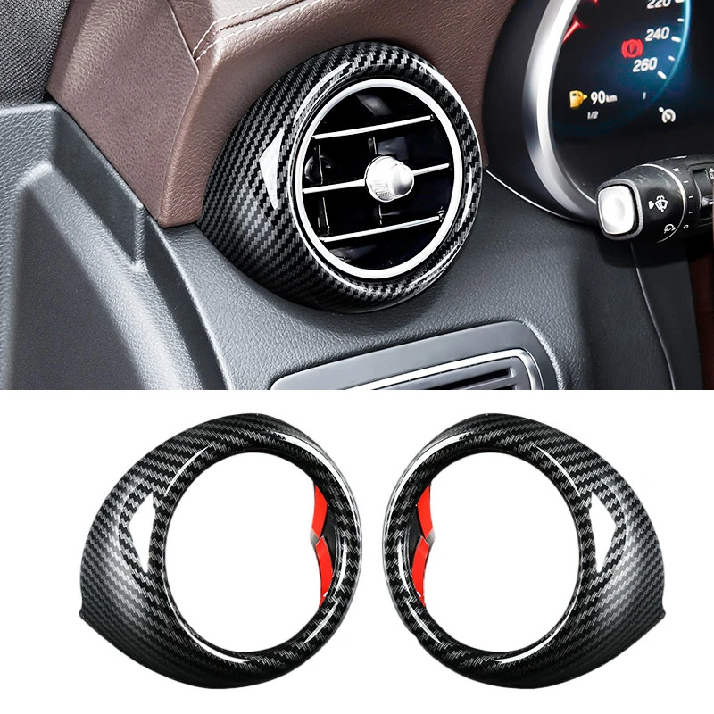 2pcs รถ Trim เครื่องปรับอากาศ Outlet ฝาครอบอุปกรณ์เสริมสําหรับ Mercedes Benz GLC Coupe X253 GLC300 GLC200