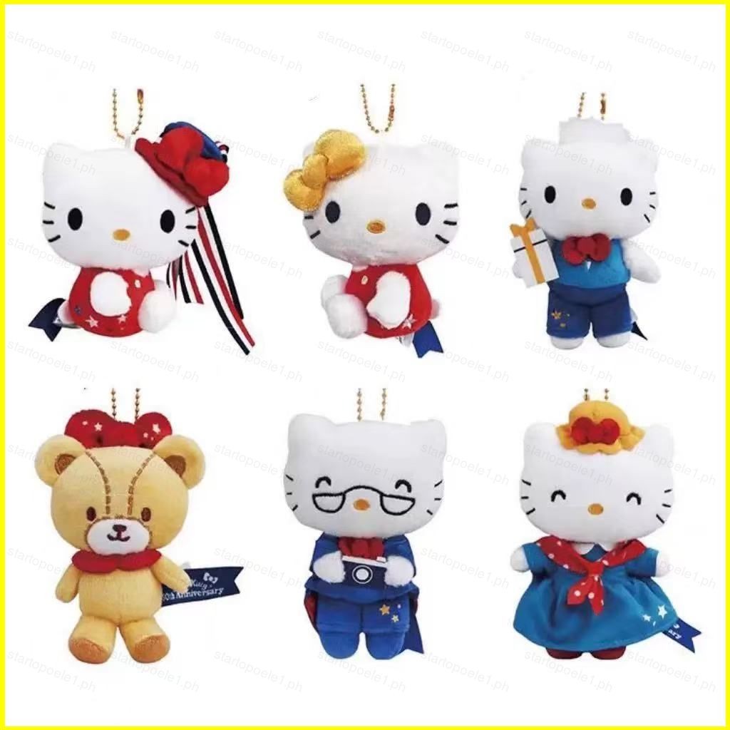 Bx น่ารัก Sanrio Hello Kitty ตุ๊กตาหมี จี้ของขวัญให้แฟน กระเป๋าเป้เครื่องประดับ พวงกุญแจ