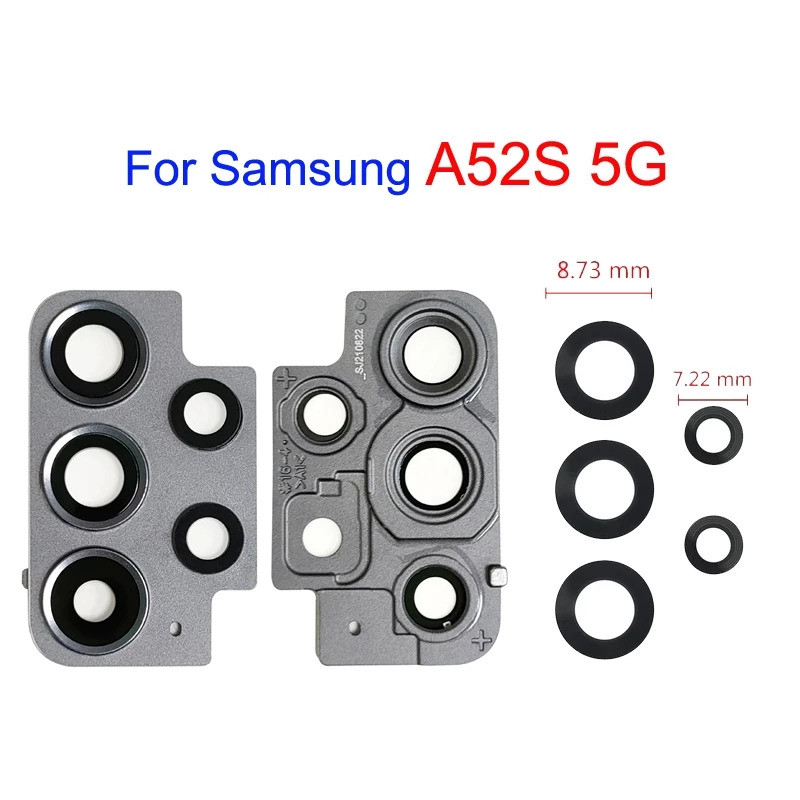 สําหรับ Samsung Galaxy A52S 5G Ultra เลนส์กล้องด้านหลังพร้อมกรอบกาวสติกเกอร์กาว