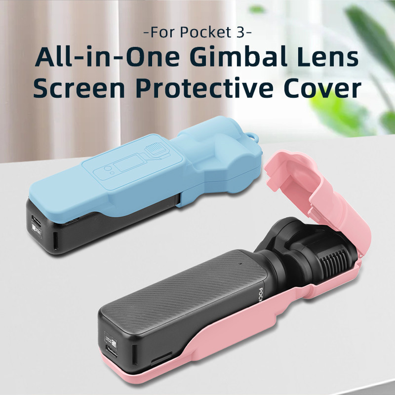 สําหรับ DJI OSMO POCKET 3 ฝาครอบเลนส์ pan เคสป้องกันกล้องเอียง ตัวป้องกันหน้าจอ อุปกรณ์เสริมกล้อง