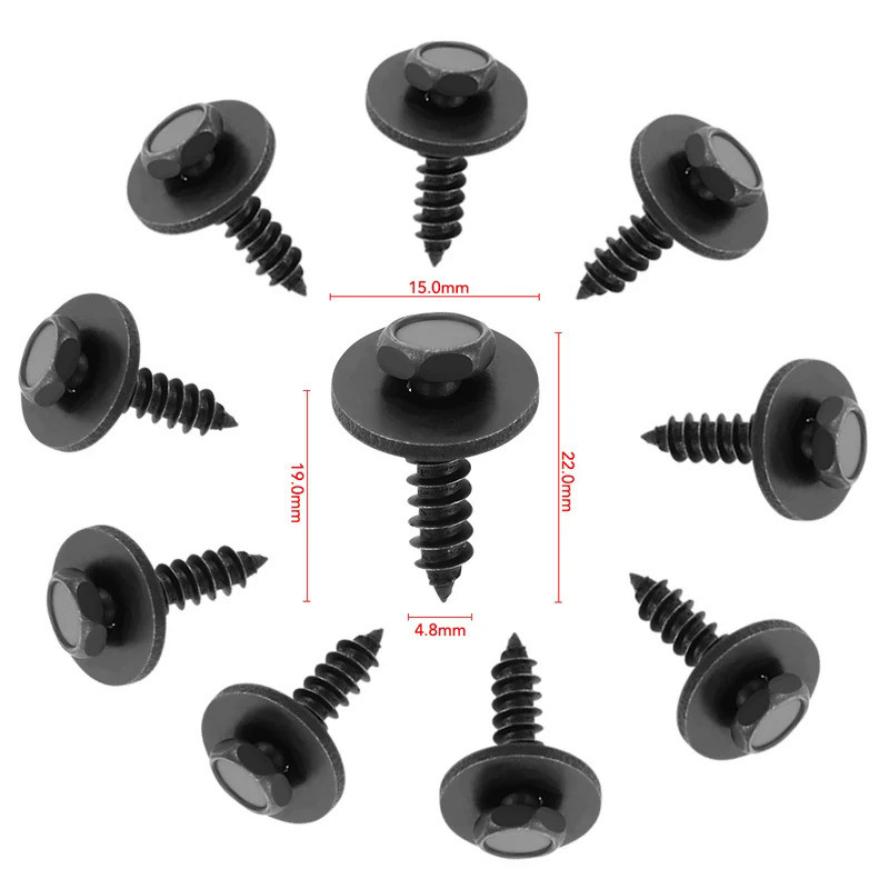Universal Car 4.8x19mm Hex Head Screws Car Accessories for Opel Astra J H G K Mokka Insignia Karl Za