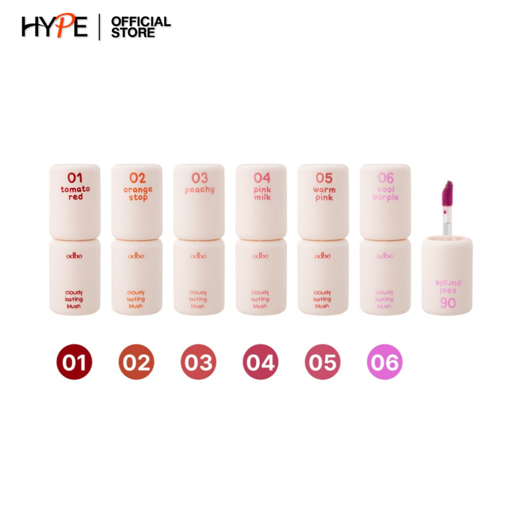odbo Cloudy Lasting Blush บลัชออน เนื้อลิควิด (OD1306)
