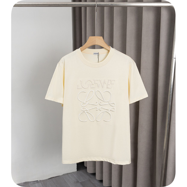 ขายร้อนสไตล์ใหม่ 2025 ฤดูใบไม้ผลิฤดูร้อนสไตล์ใหม่เสื้อยืด,ขนาดใหญ่จดหมายเย็บปักถักร้อยหัตถกรรม,เสื้อยืดคอกลมแขนสั้น