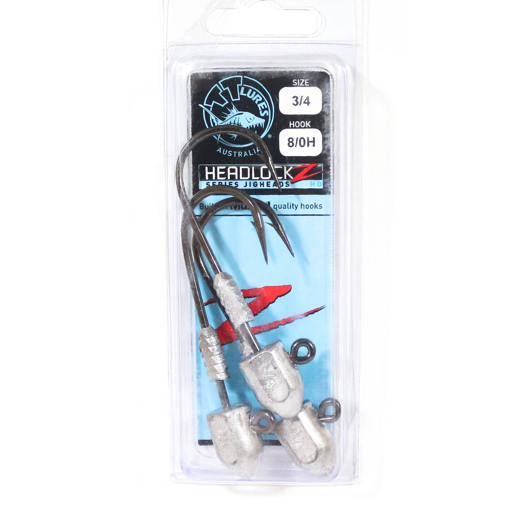 Tackle Tactics TT Headlockz HD Jig Head 3/4 oz 8/0 3/แพ็ค (3313)