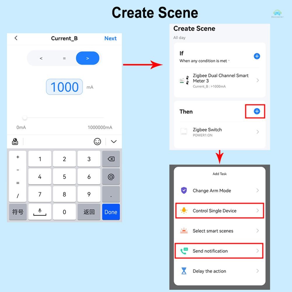 ท้องถิ่นมิเตอร์ไฟฟ้า Tuya Wifi เครื่องวัดพลังงานอัจฉริยะระบบ PV พลังงานแสงอาทิตย์การใช้การผลิตไฟฟ้าเครื่องวัดการตรวจสอบแบบสองทิศทาง Mobilephone APP ควบคุม Power Monitor พร้อม CT - รูปที่ 4