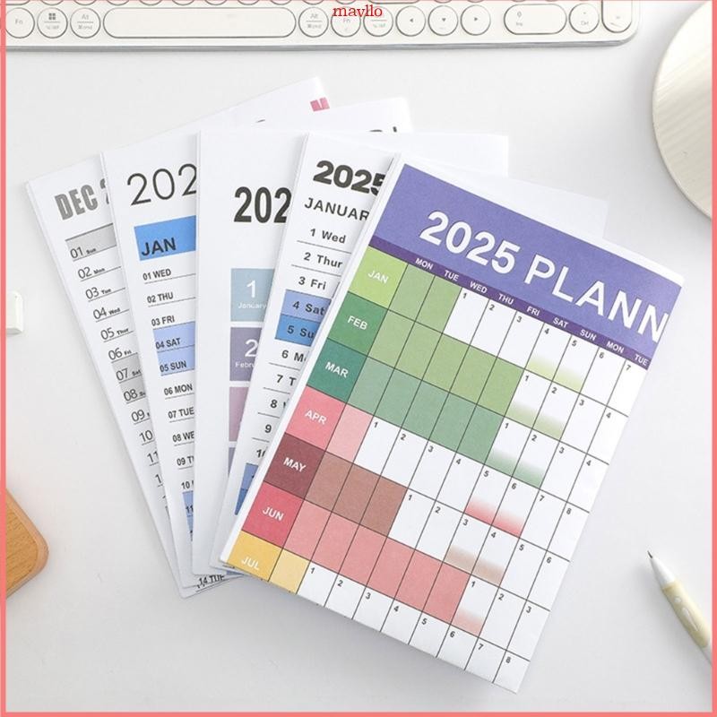 Mavlo 2025 Full Year Calendar Wall Planner 2025 Yearly Planner จากเดือนมกราคม 2025 To ธันวาคม 2025 H