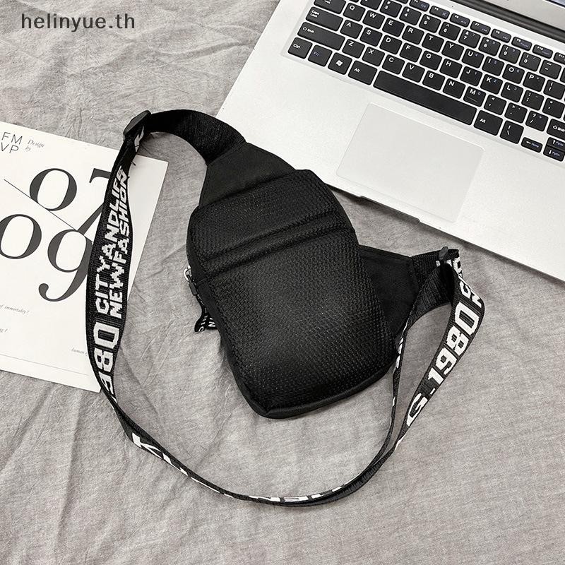 Helinyue กระเป๋าสะพายชายแนวโน้มกันน้ําขนาดเล็กกระเป๋า Messenger Square Crossbody กระเป๋าสําหรับชาย Sacoche Homme TH