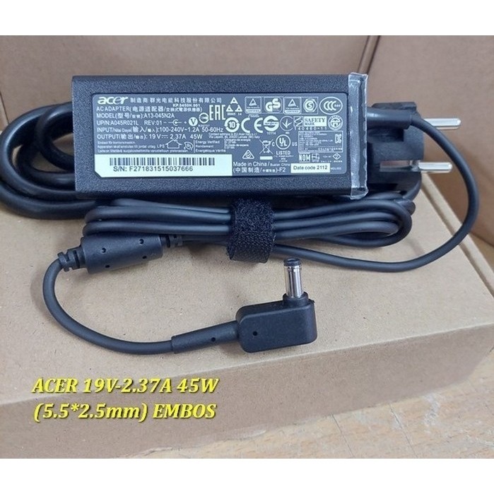Acer Aspire ES1-512 A13 S5 ES1-711 V3-371 E5-571 ES 14 ES1-432-C6AH ES1-431 N15Q5 19V 2.37A อะแดปเตอ