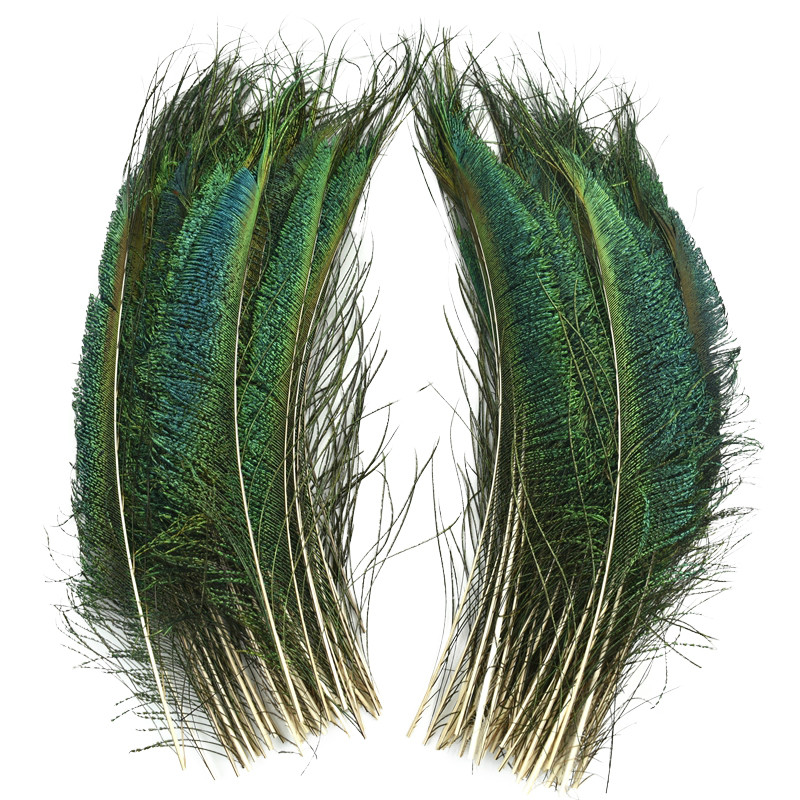 10 ชิ้น/ล็อตธรรมชาติจริงนกยูง Feathers สําหรับตกแต่งขายส่งหมวกแจกัน DIY ยาวขนาดใหญ่ Plumes นกยูง Feather Wing Decor แจกันงานแต่งงานอุปกรณ์เสริม