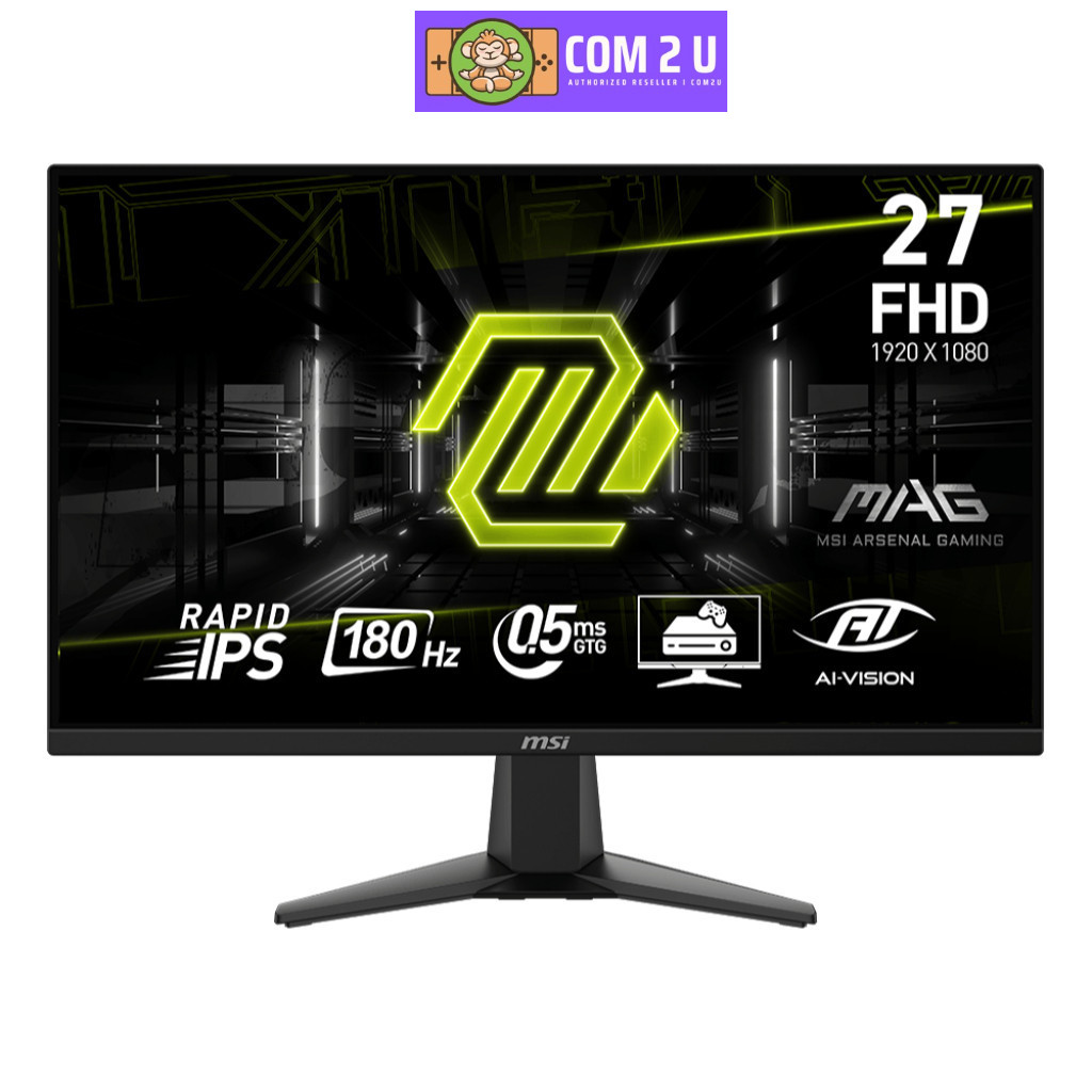 MONITOR (จอมอนิเตอร์) MSI MAG 275F - 27" RAPID IPS FHD 180Hz ADAPTIVE SYNC