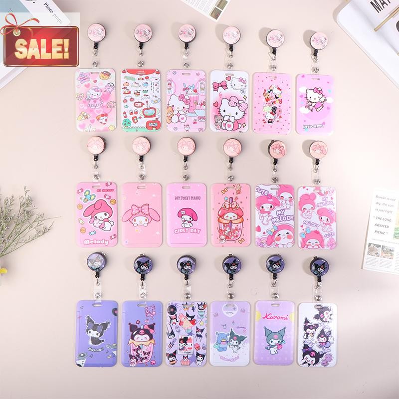BL การ์ตูน Retractable คลิป ID ผู้ถือบัตรผู้หญิงประตูหญิง Cardholders พยาบาล Hang Credentials หัวเข็มขัด A