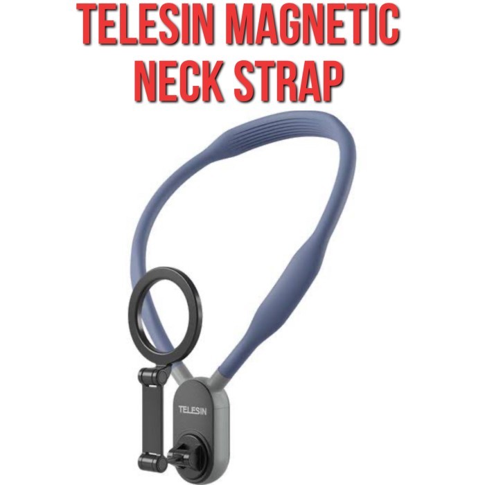 TELESIN MNM-002-B SMARTPHONE MAGNETIC NECK HOLDER MAX BLUE สายคล้องสร้อยคอ Magnetic Mount Magsave 36