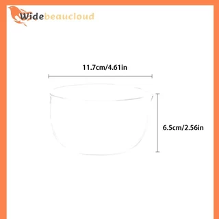 Widebeaucloud 350/600ml ชามชาโปร่งใสพร้อม Spout Double Layer ชามมัทฉะญี่ปุ่นทนความร้อนสลัดชามผสมไมโครเวฟได้