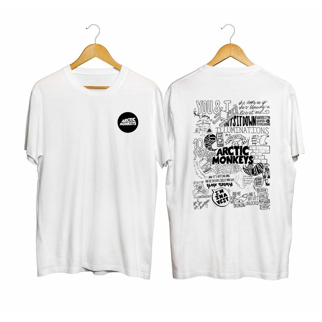 เสื้อยืด Arctic Monkeys Band สำหรับผู้ชายและผู้หญิง