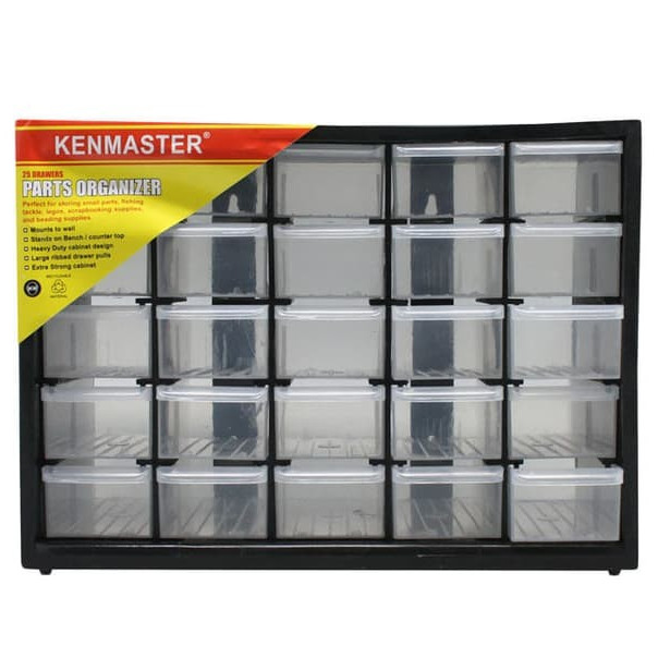 Kenmaster Organizer 25-Slot Drawer Rack อะไหล่กล่องส่วนประกอบ