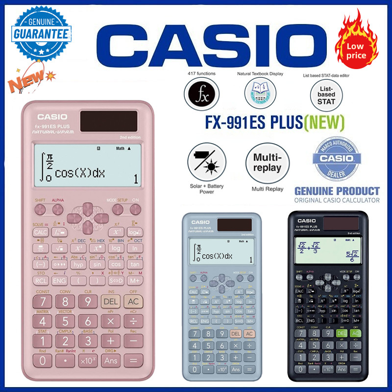 จัดส่งในวันเดียวกัน CASl0 FX-991ES Plus เครื่องคิดเลข FX-991EX Casio เครื่องคิดเลขวิทยาศาสตร์ Genera