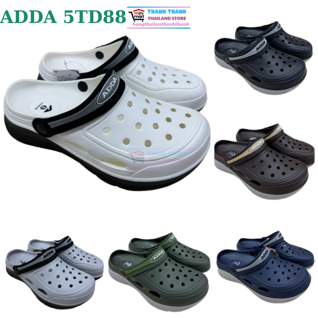 ADDA 5TD88 Thai Mens Sandal พลาสติกขึ้นรูปทึบ