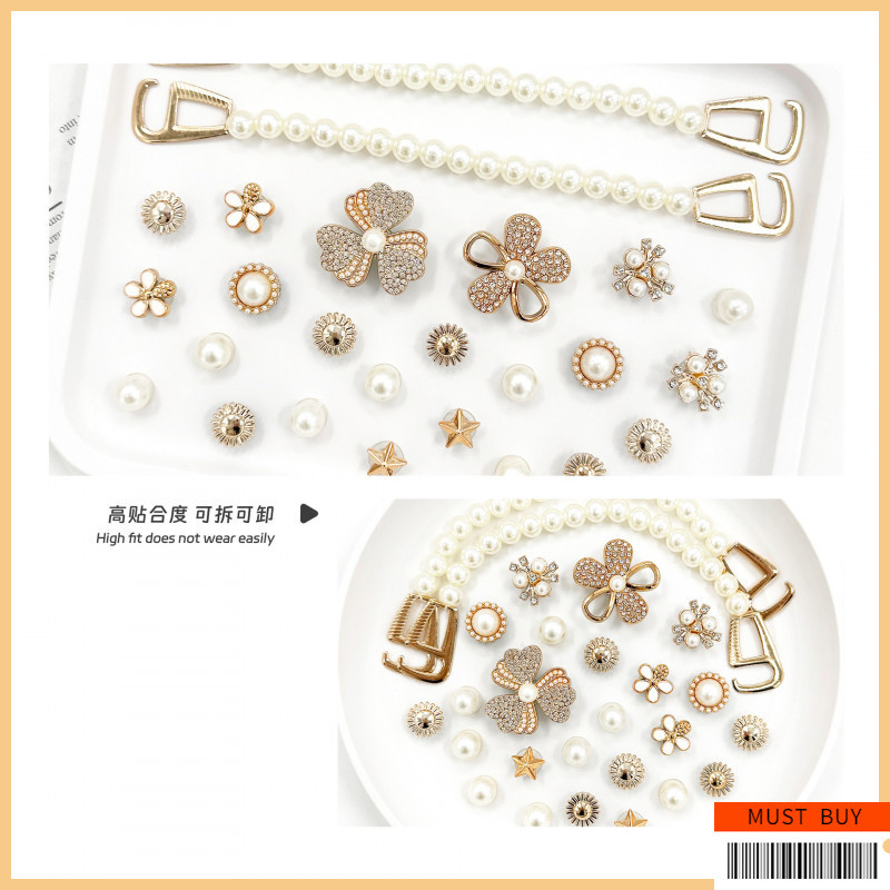 Jibbitz Crocs จี้ตกแต่งรองเท้า ชุดตัวต่อลายรองเท้า กันน้ำ | อุปกรณ์ตกแต่ง Clogs & Sandal สไตล์สากล