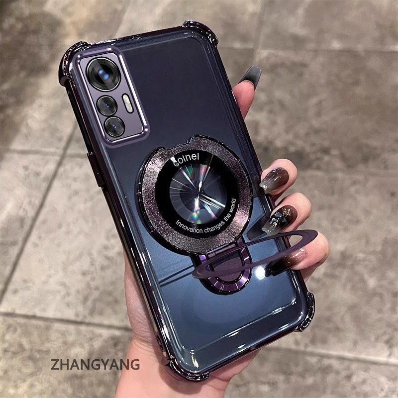 สําหรับ Xiaomi 12 12s 12x 12 Pro 12s Pro Clear กรณีหนาชุบซิลิโคน ShockProof เคสโทรศัพท์ CCCCA9