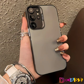 เคสโทรศัพท์มือถือ อะคริลิค ชุบโลหะ เรียบง่าย หรูหรา เคส For Samsung A07 A17 A56 A05S A06 A16 A55 A54 A36 A22 A15 A35 A26