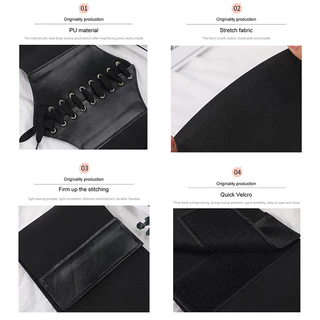 เข็มขัดรัดตัวผู้หญิงกว้างหนังยืดเอว Cincher สําหรับชุดและBodycon-MTY