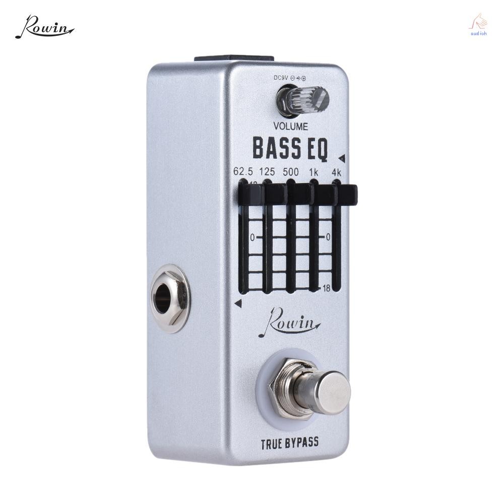 Rowin Bass กีตาร์ Equalizer Effect Pedal 5-Band EQ อลูมิเนียม True Bypass