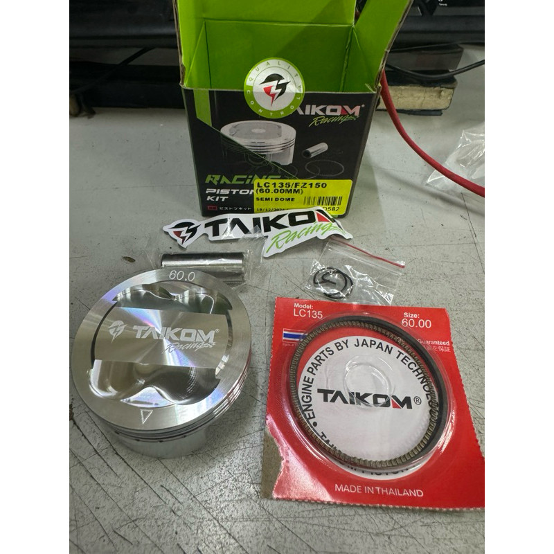 TAIKOM PISTON SET RACING YAMAHA LC135 Y15 ขนาด 60MM 62MM 63MM 65MM 66MM Y15ZR FZ150 FZ 150 LC 135 62