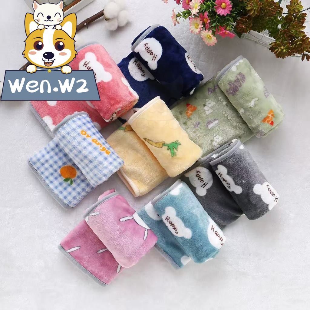 wen.W2 ผ้าห่มสัตว์เลี้ยง ขนนุ่มอบอุ่น ซักได้ ลายน่ารัก แมว-สุนัข thumbnail 9