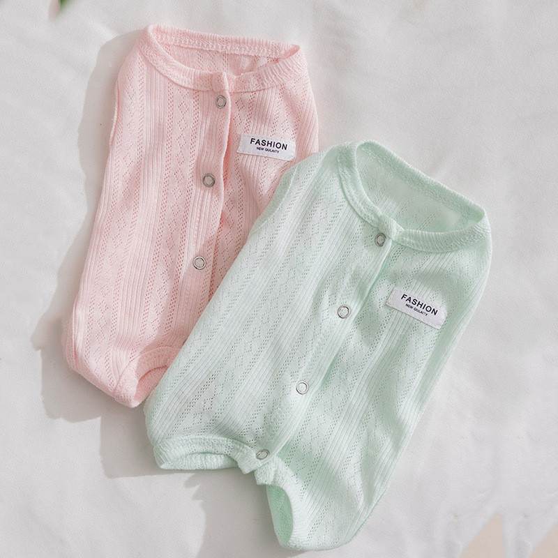 【Ready Stock】 Spring and Summer Dog Bag Belly Clothes Simple Fashion Thin Summer Indoor Air Conditio