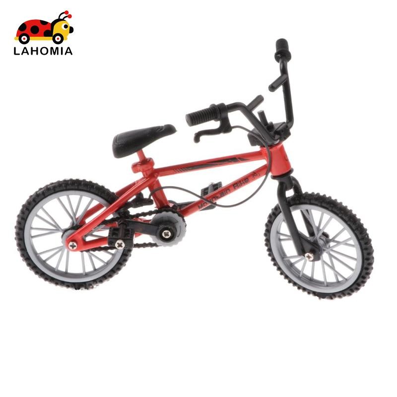 [Lahomia] Metal Finger Bicycle Toy for Children Creative Tech Toy Gift Red Bike Model
