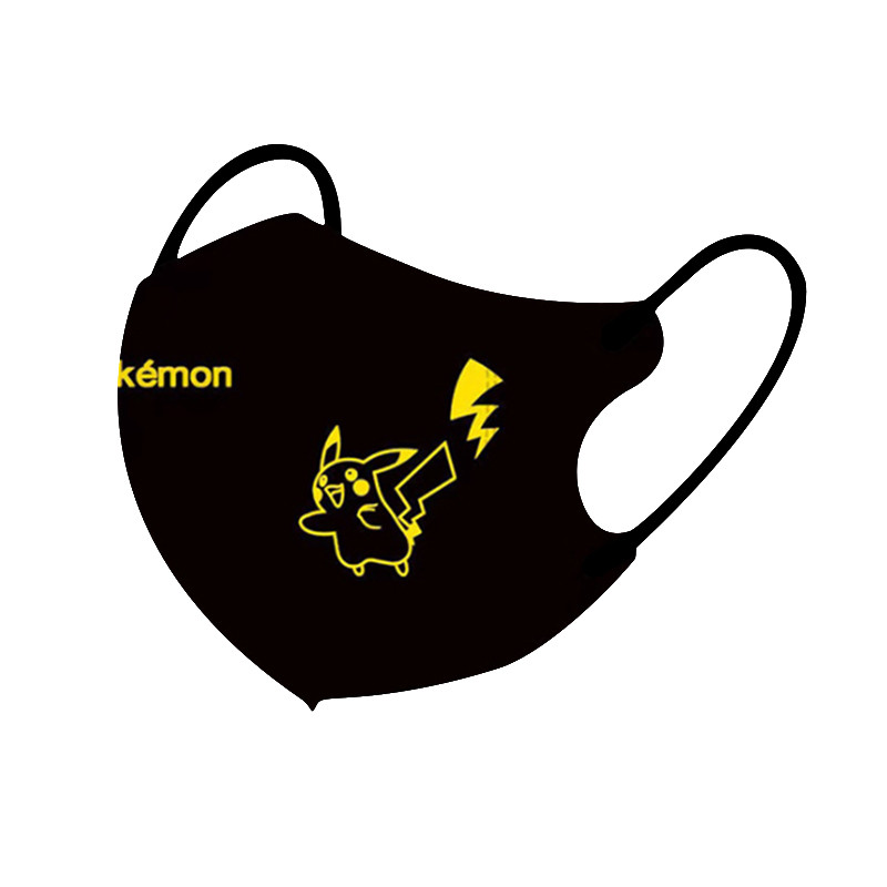 (ปิกาจู) หน้ากากอะนิเมะญี่ปุ่น 50 ชิ้นบรรจุหีบห่อ 3-12age เด็กชายและเด็กหญิง Cool และแฟชั่นหน้ากากเด็ก 3D - รูปที่ 2