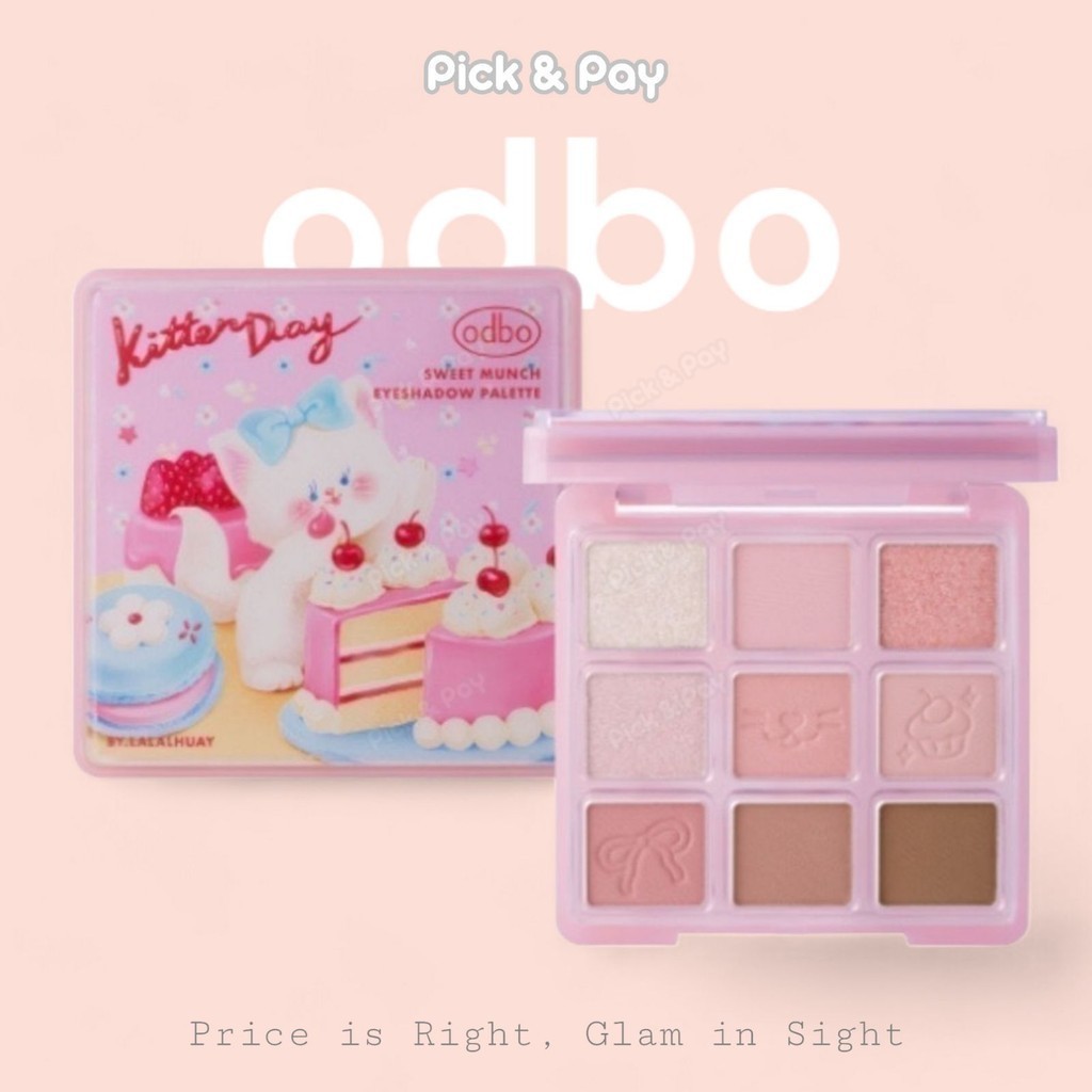 พาเลทตา อายแชโดว์ odbo Sweet Munch Eyeshadow Palette (OD2024)