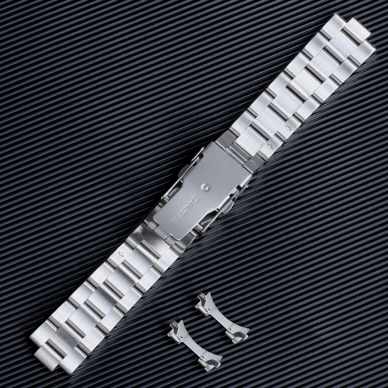 2pcs สแตนเลสตรงโค้ง End Link นาฬิกาสายเชื่อมต่ออะแดปเตอร์สําหรับ Seiko Jubilee Oyster 18 มม.20 มม.22 มม.24 มม.SKX007 SKX009 SKX173 SKX175 19 มม.21 มม.23 มม.