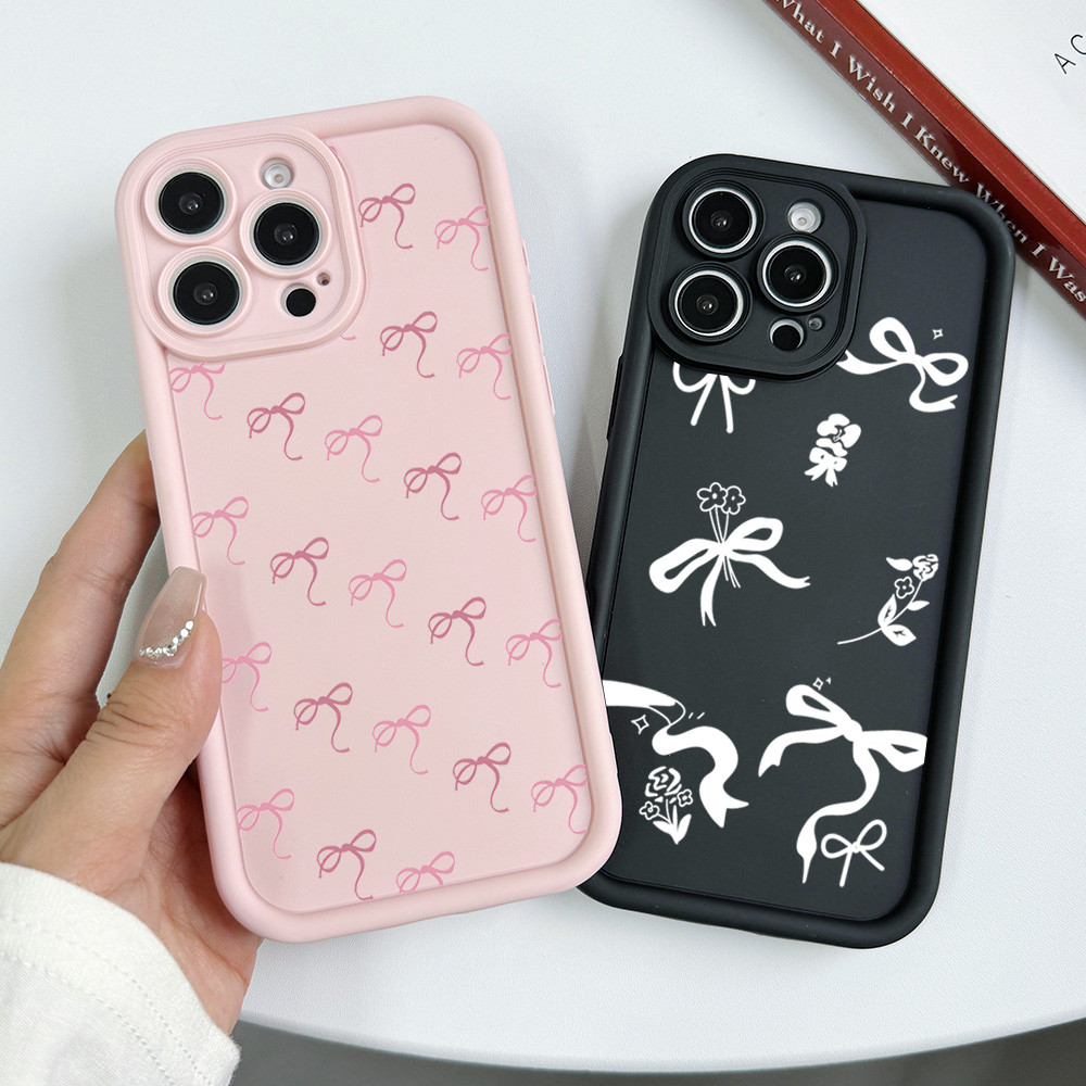 ขายร้อนน่ารัก Bow Tie เคสโทรศัพท์สําหรับ Infinix Smart 9 8 Hot 50 50i 40 40i 30i 30 Play NFC Tecno Spark GO 2025 2024 Spark 30C 20C หมายเหตุ 40 30 Pro 12 G96 Camon 20 ฝาครอบ