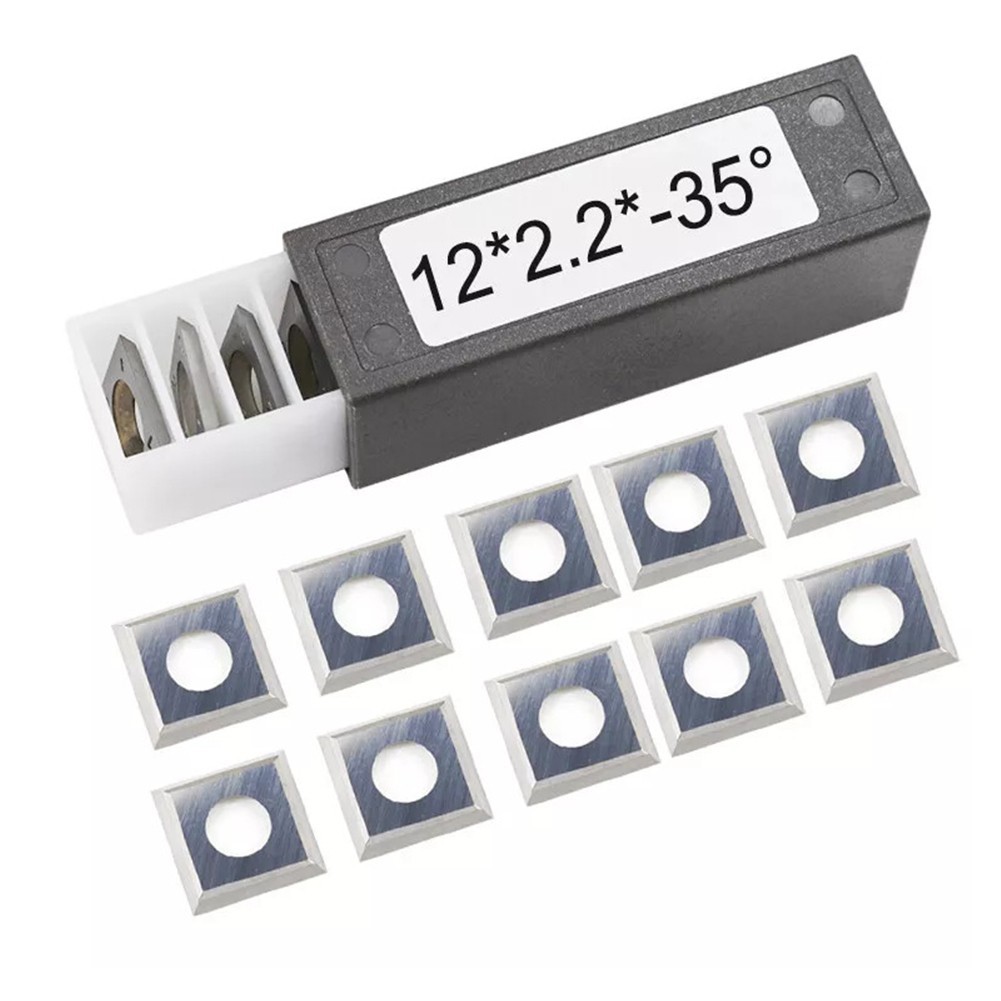 【ALLM】Saw Blade Replacement Set of Ten Quality Carbide Inserts Size 12x2 2mm