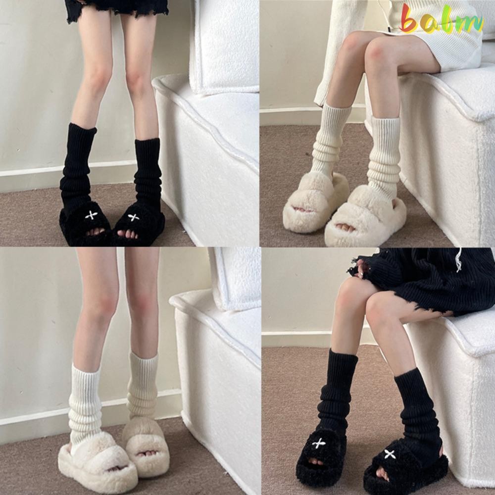Balm ฤดูหนาวขาอุ่น, Y2k Gothic Lolita ถักถุงเท้ายาว, นุ่มยาวอุ่นขาอุ่น Legging
