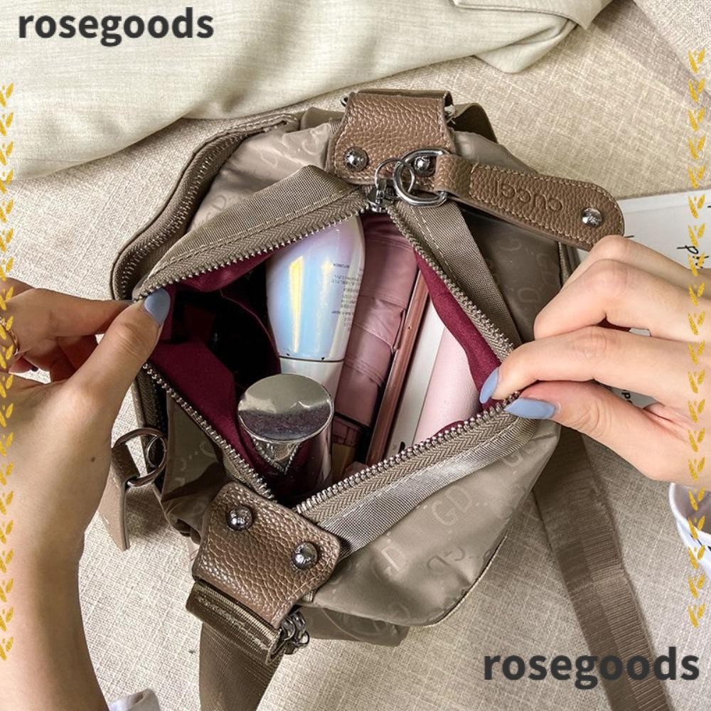 Rosegoods1 Commuting Bag, กระเป๋าผ้าลําลองกันน้ํา, 2024 ความจุขนาดใหญ่กระเป๋าชายหาดอินเทรนด์ Party