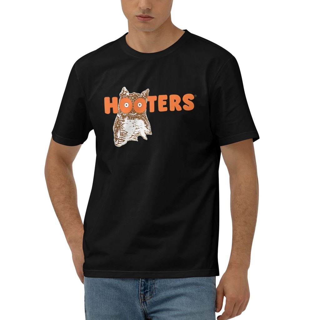 เสื้อยืดผ้าฝ้ายนกฮูก Hooters เสื้อผ้าผู้ชายใหม่ที่โดดเด่น