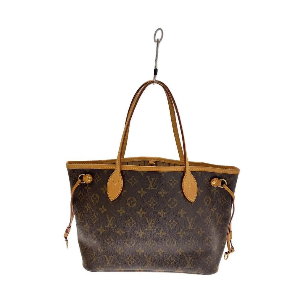 LOUIS VUITTON Tote Bag 1) Neverfull PM_Monogram Canvas_BRW PVC Brown M40155 Direct from Japan Second