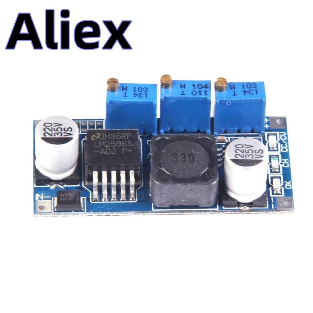LM2596 LED Driver DC-DC Step-down ปรับ CC/CV โมดูลแหล่งจ่ายไฟแบตเตอรี่ Charger ปรับ LM2596S คงที่ Cu