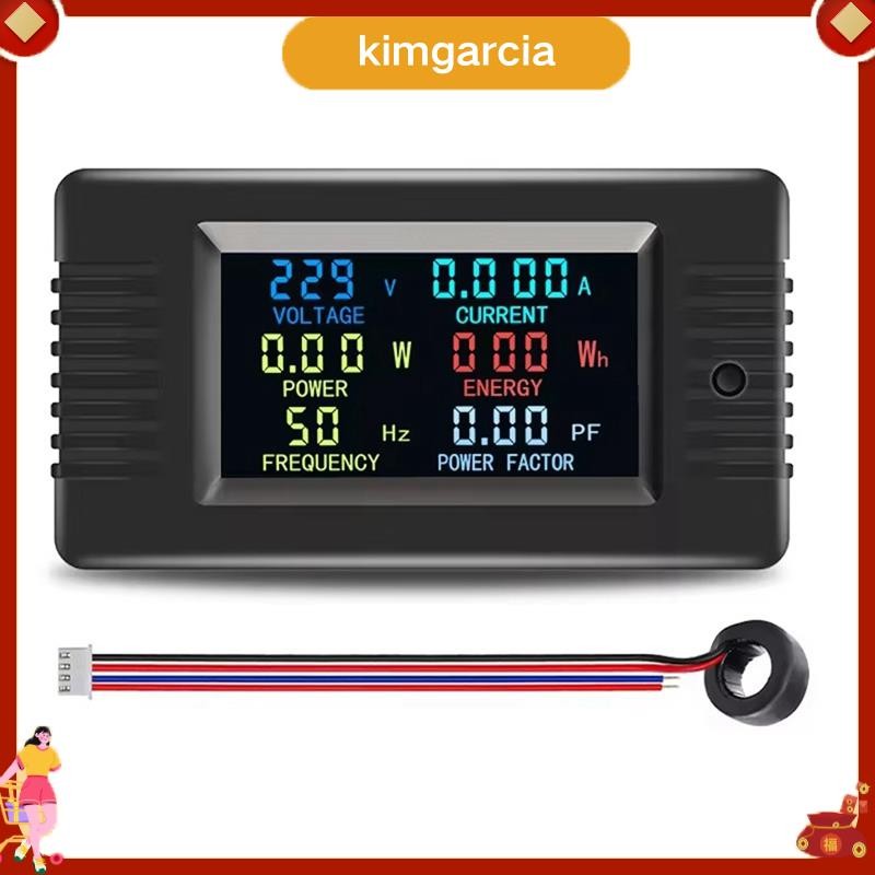 kimgarcia Pzem-022- Single-Phase AC Volt Amp Meter หน้าจอสีความถี่ Power Factor Wattmeter Power Mete