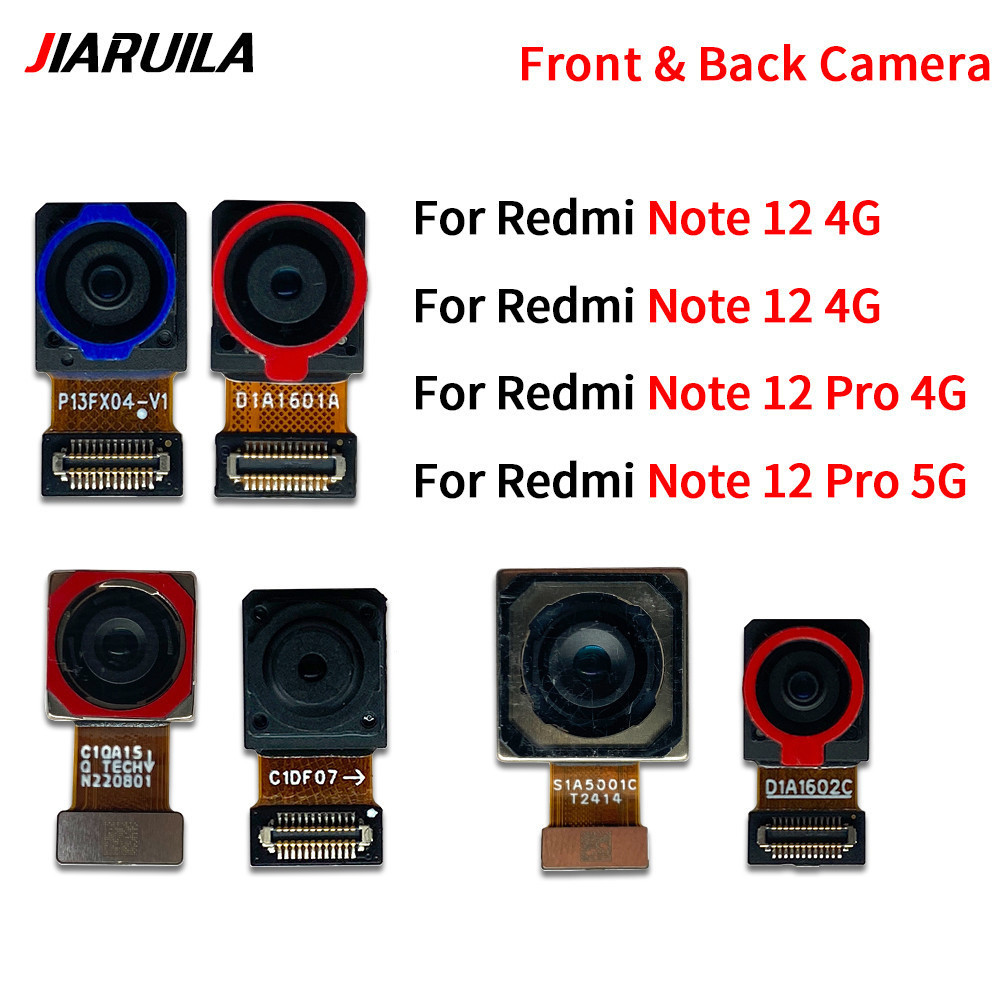 กล้องหลักด้านหลังสําหรับ Xiaomi Redmi หมายเหตุ 12 Pro 4G 5G เปลี่ยนกล้องด้านหน้า Facing