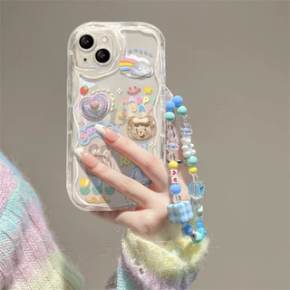 ✨DIY✨เคสโทรศัพท์ iPhoneที่เข้ากันได้ iPhone15 14 13 12 11promax xsmax เคสเรียบหรู 7/8plusเคส โพสต์รูปตุ๊กตา หมีน้อย