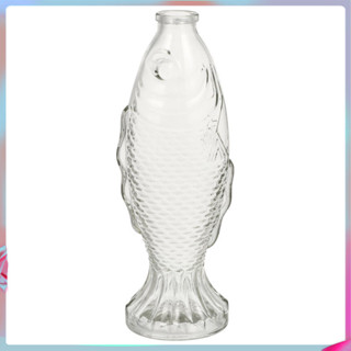 🌱 ขวดแก้วรูปปลา ขวดแก้ว แจกันแก้วแบบประณีต แจกันดอกไม้ตกแต่ง