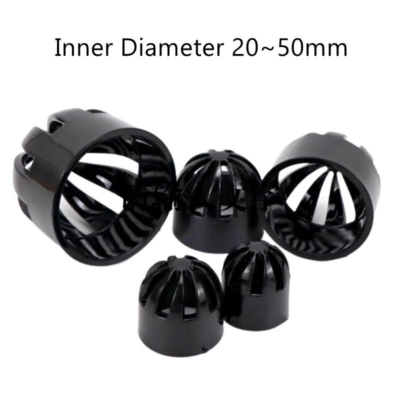 ฝากรอง PVC ตู้ปลา ฝาครอบท่อระบายน้ำ สีดำ 5 ชิ้น