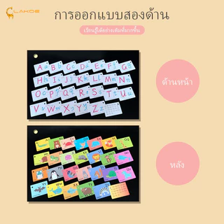 LAKOEMALL แฟลชการ์ด Flash Card การศึกษาปฐมวัย หนังสือเด็ก แฟรชการ์ด ของเล่นเสริมการเรียนรู้ บัตรคํา