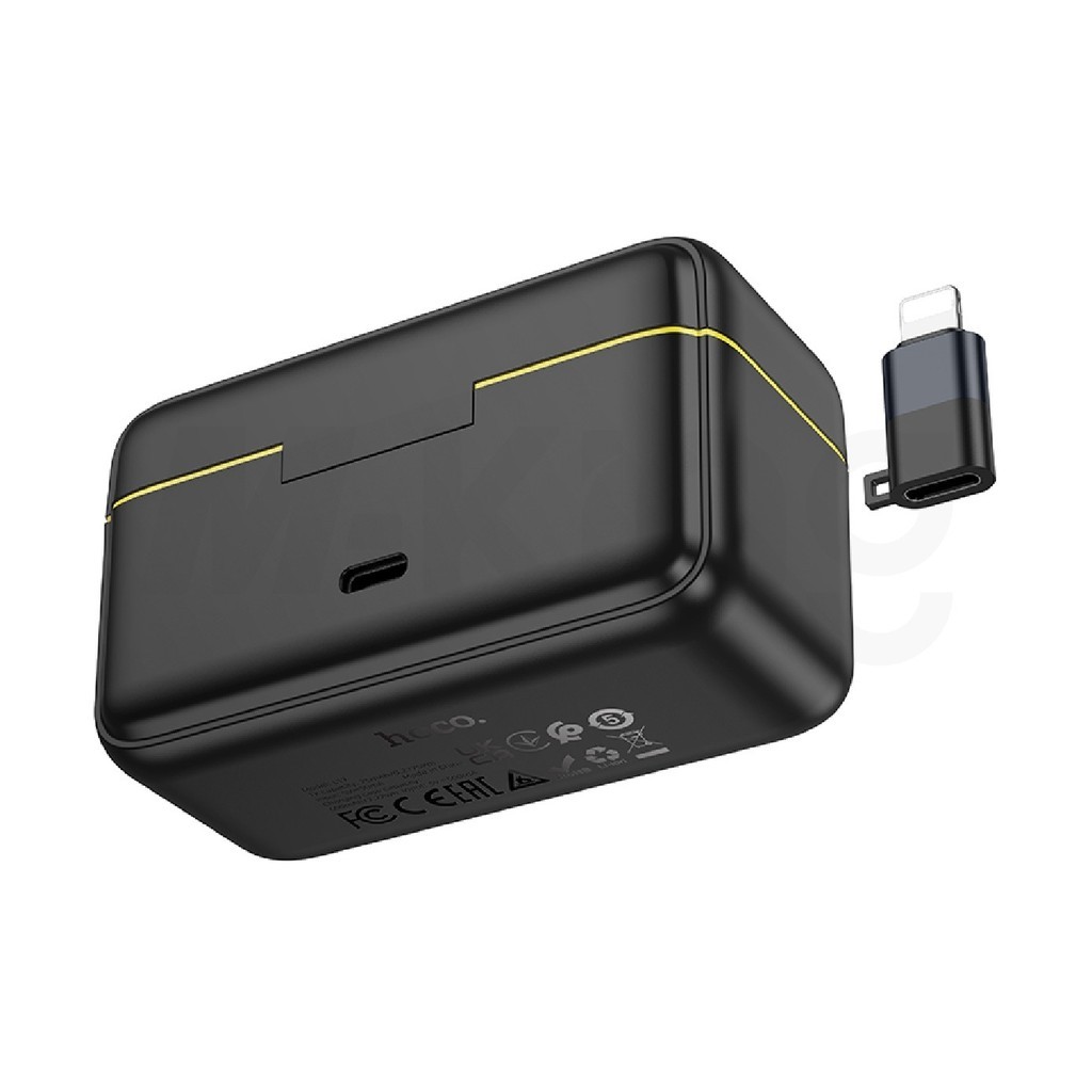 ไมโครโฟนไร้สาย HOCO L17 Dual-Mic รองรับ Android / i0S Wireless microphone เสียงชัด ตัดเสียงรบกวนได้
