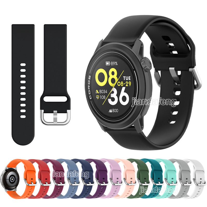 20 มม.22 มม.สายซิลิโคนอ่อนนุ่มสําหรับ COROS PACE 2 3 APEX 2 pro APEX 42 มม.46 มม.