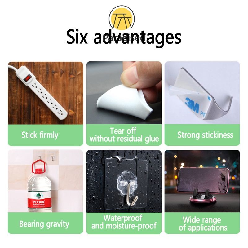 💕เทปกาวสองหน้า 3M 10 ชิ้น/ชุด เทปกาวอะครีลิคสองหน้าแบบแข็งแรงParadised - รูปที่ 5